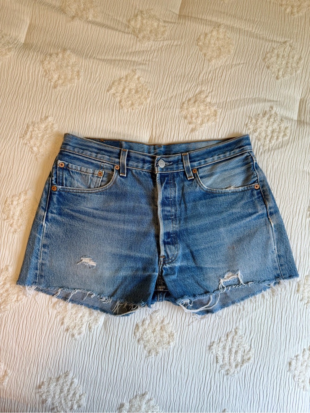 Levi’s Distressed Denim Shorts